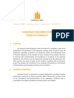 Construction Employee Code of Conduct Template