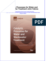 Catalytic Processes For Water And Wastewater Treatment John Vakros full chapter