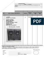 D2. Price Schedule Technical Requirements