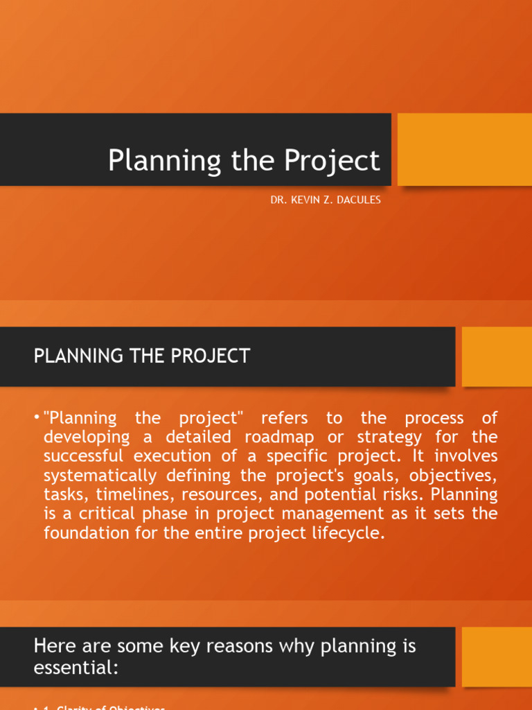 Essential Steps for Effective Project Planning | PDF | Project ...