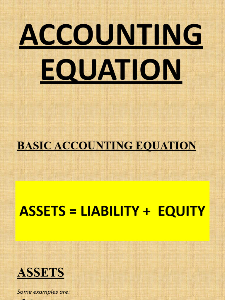 Lesson 7-Accounting Equations | PDF | Equity (Finance) | Expense