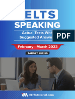 IELTS Speaking Actual Tests Feb Mar 2023