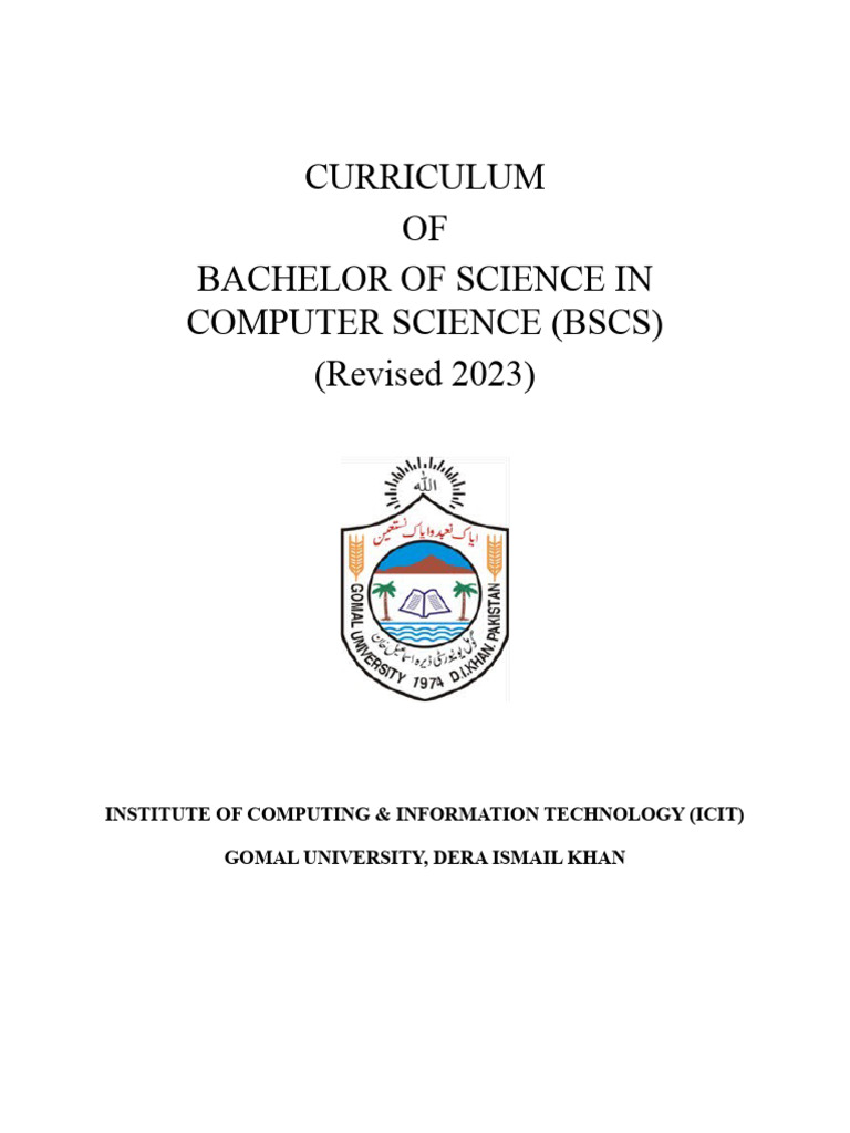 BSCS Curriculum Overview 2023 | PDF | Information Security | Databases