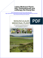 Ranunculales Medicinal Plants Biodiversity Chemodiversity And Pharmacotherapy Da Cheng Hao full download chapter