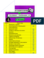 Bio Shorts Notes by Zaid Shaikh