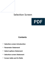 SSelection Screen