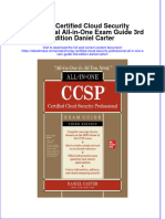 Ccsp Certified Cloud Security Professional All In One Exam Guide 3Rd Edition Daniel Carter full chapter