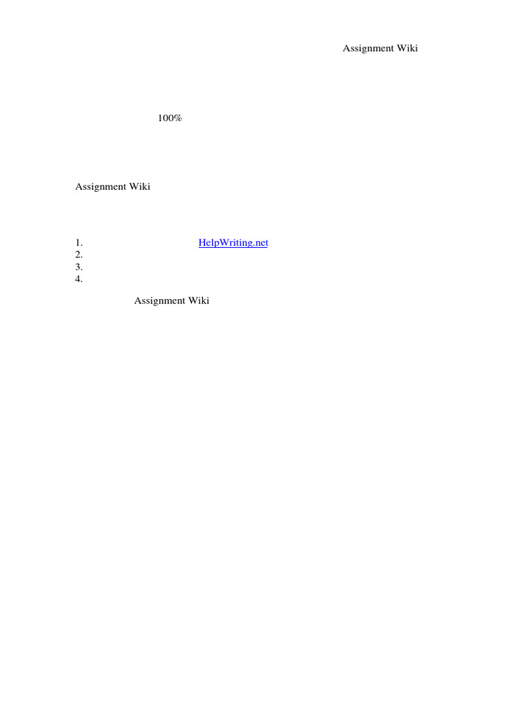 Assignment Wiki: Quality Writing Services | PDF | Internet Forum ...