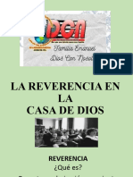 Reverencia en La Casa de Dios