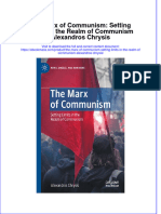 The Marx of Communism Setting Limits in The Realm of Communism Alexandros Chrysis Ebook Full Chapter