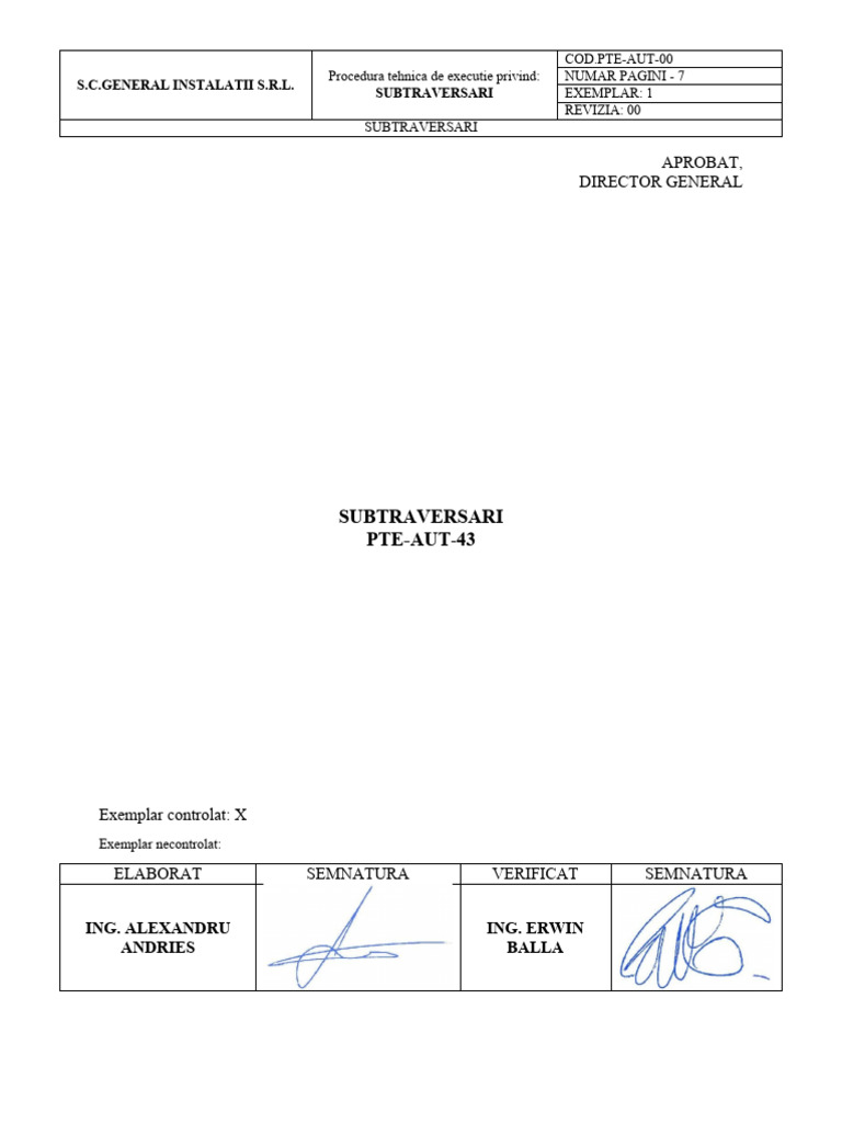 Pte 43 - Subtraversari | PDF