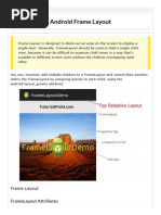 Android Frame Layout