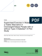 Supervised Exercise in Water Is It A Viable Alternative in Overweight Obese People With or Without Type 2 Diabetes A Pilot Study