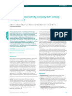 The Role of Physical Activity in Obesity Let's Actively Manage Obesity