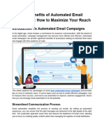 The Benefits of Automated Email Campaigns - How To Maximize Your Reach