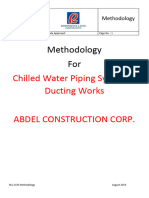 ABDEL CONSTRUCTION CORP. CHILLED WATER SYSTEM INSTALLATION Methodology