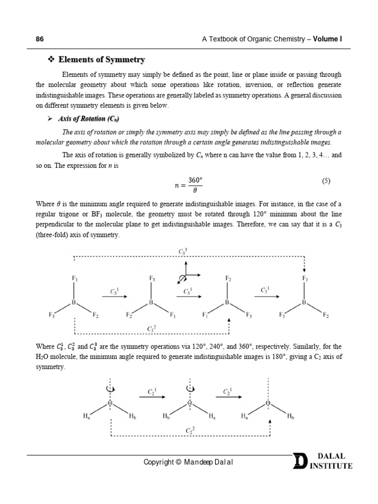 ATOOCV1 2 2 Elements of Symmetry | PDF | Chemical Reactions | Ester