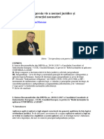 Jurisprudența Expresia Vie A Normei Juridice Și Fundamentul Construcției Normative