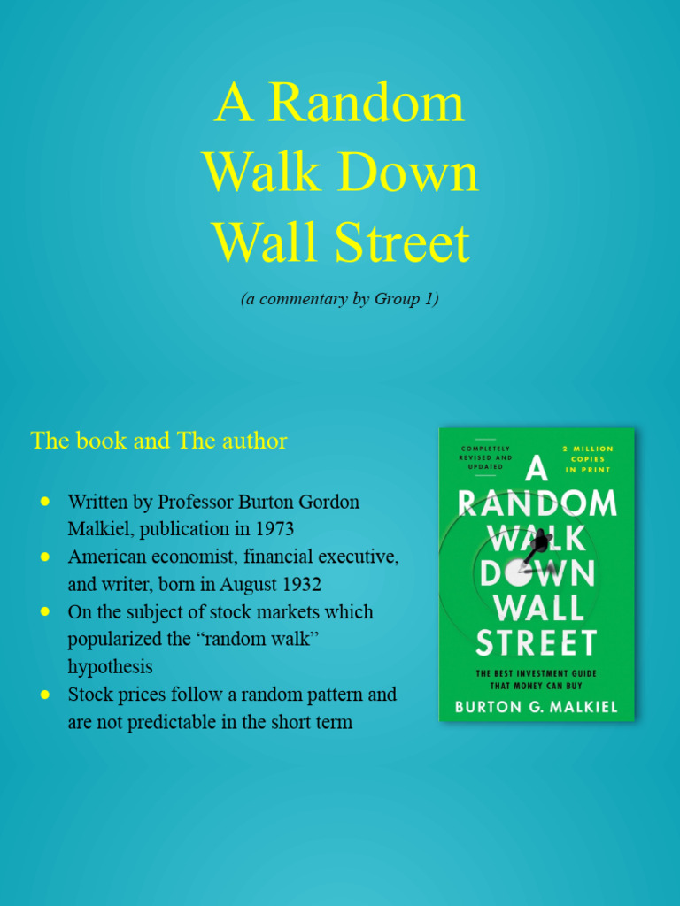 A Random Walk Down Wallstreet - A Commentary | PDF | Financial Risk ...