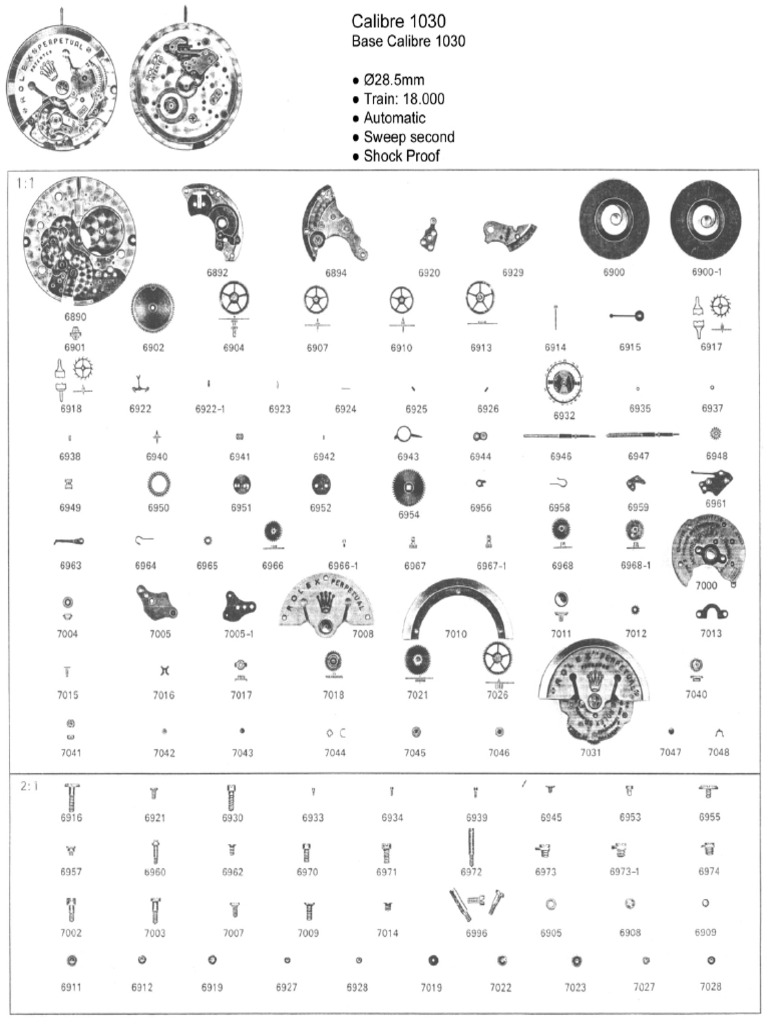 Rolex 1030 | PDF