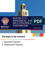Binomial and Mutinomial Theorems
