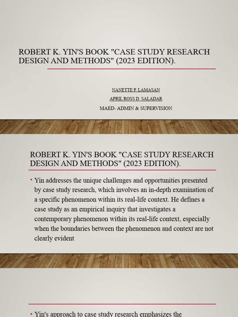 Case Study by Yin PDF Case Study Methodology