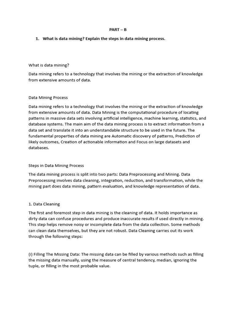 Qb 10 marker pdf machine learning data mining