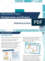 Calculation Policy - Multiplication & Division