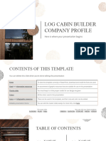 Log Cabin Builder Company Profile by Slidesgo