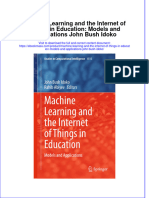 Machine Learning And The Internet Of Things In Education Models And Applications John Bush Idoko download pdf chapter