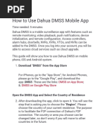 Dahua Cloud Phone Viewing Procedure