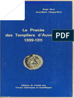 Procès Des Templiers D'auvergne 1309 1311