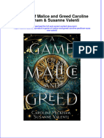 A Game of Malice and Greed Caroline Peckham Susanne Valenti Full Chapter
