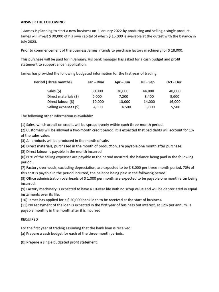 Budgeting A Level Pdf Expense Finance Money Management