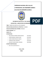 INFORME N°1 - Tamaño de partículas por tamizado - Grupo N°2