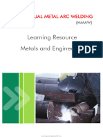 Basic Manual Metal Arc Welding Learning Resource Metals and Engineering PDF