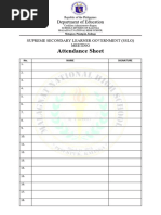 Election Attendance Sheet