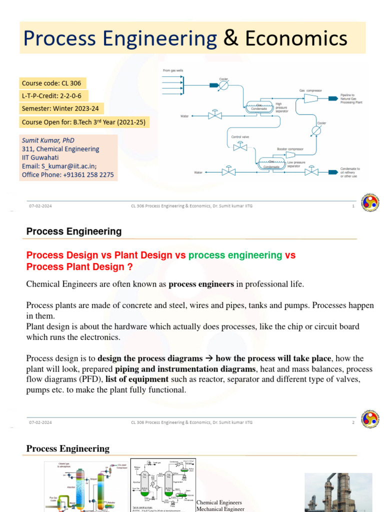 Process Engineering & Economics Overview | PDF | Process Engineering ...