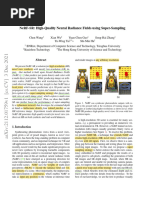 NeRF-SR High-Quality Neural Radiance Fields Using Super-Sampling