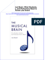 The Musical Brain What Students Teachers And Performers Need To Know Lois Svard  ebook full chapter