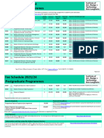 Final Fee Schedule 23 24 Postgraduate Programmes