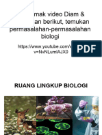 KD 3.1 Ruang Lingkup Biologi 01 (Organisasi Kehidupan)