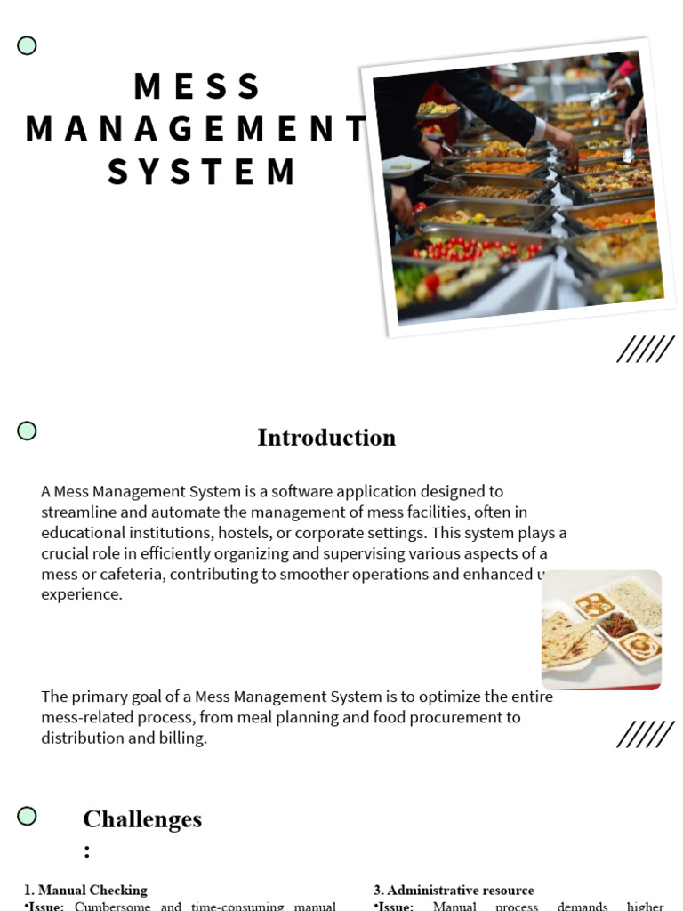 Mess management system | PDF | Graphical User Interfaces | Cross ...