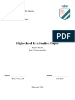 Highschool Graduation Paper