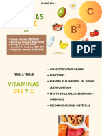 GRUPO C - Vitaminas B12 y C.