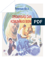 Organisasi Dan Komunikasi Bisnis