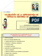 Valoración de La Dependencia de Niños/As Menores de 3 Años