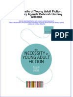 The Necessity of Young Adult Fiction The Literary Agenda Deborah Lindsay Williams Ebook Full Chapter