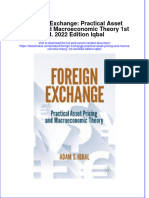 Foreign Exchange Practical Asset Pricing And Macroeconomic Theory 1St Ed 2022 Edition Iqbal full chapter