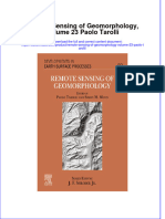 Remote Sensing Of Geomorphology Volume 23 Paolo Tarolli full download chapter